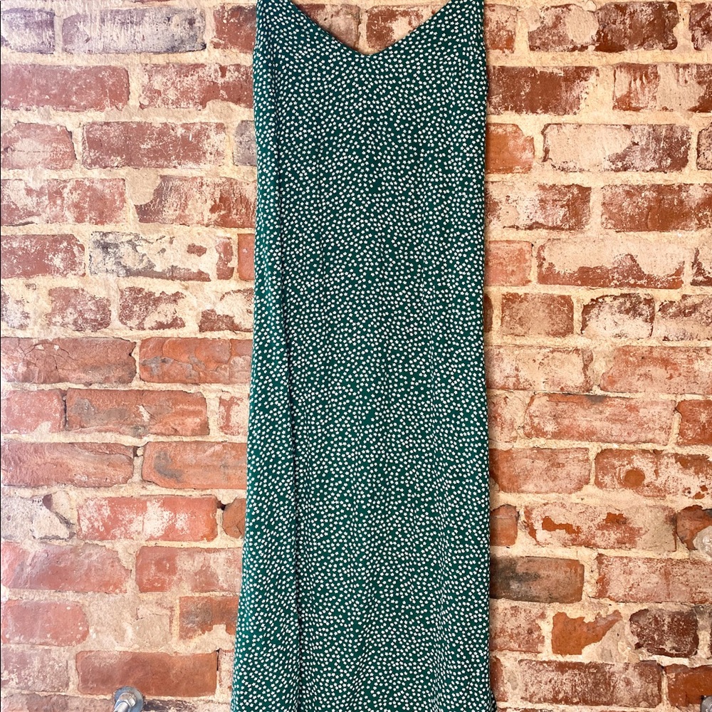 SOLD - Reformation Green Floral Midi Dress - Picture 4 of 4